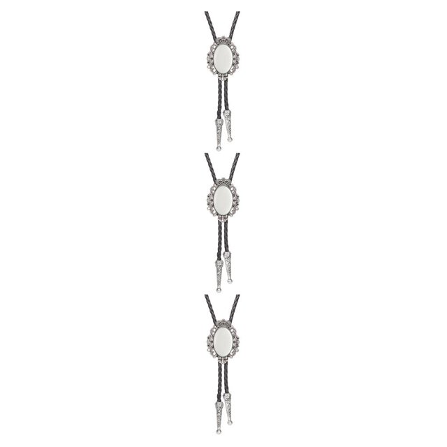 Minnieouse Corbatas Collar Colgante Vacaciones Aniversario Boda Compromiso Citas Decoración Moda Simple Joyería para Mujer Hombre Blanco Type1 NO1