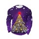 thumbnail image 2 of Amzcrzy Sudadera Para Hombre Con Estampado Navideño, Manga Larga, Cuello Redondo, Color Morado, 4Xl, 2 of 4