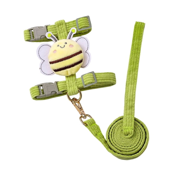 YIFAEUX Cat Harness And Leash Set Adjustable Escape Proof Kitten Harness with Cartoon Bee for Small Medium Cats Dogs Outdoor Walking