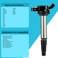 thumbnail image 2 of GAZTUO OEM Ignition Coil UF619,UF596 Compatible with Toyota, Scion, Lexus Vehicles Corolla, Matrix Prius V Plug-In Vibe xD CT200h - Replaces 90919-02258,90919-02252,C1714 - L4 1.8L Engines - 1 Pack, 2 of 5