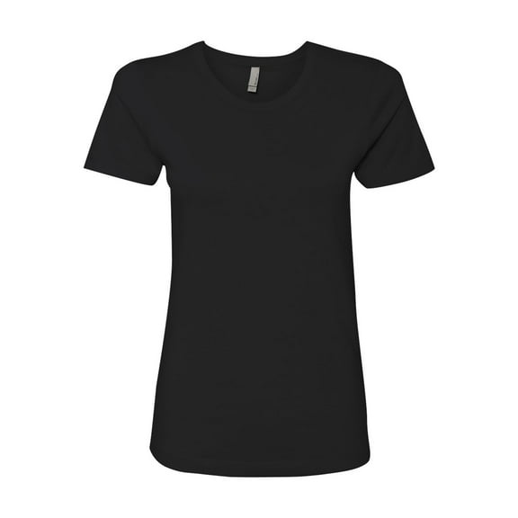 Next Level - Plain T Shirt for Women - Short Sleeve Women Shirts - Womens Black Shirt - Value Basic Daily Plain