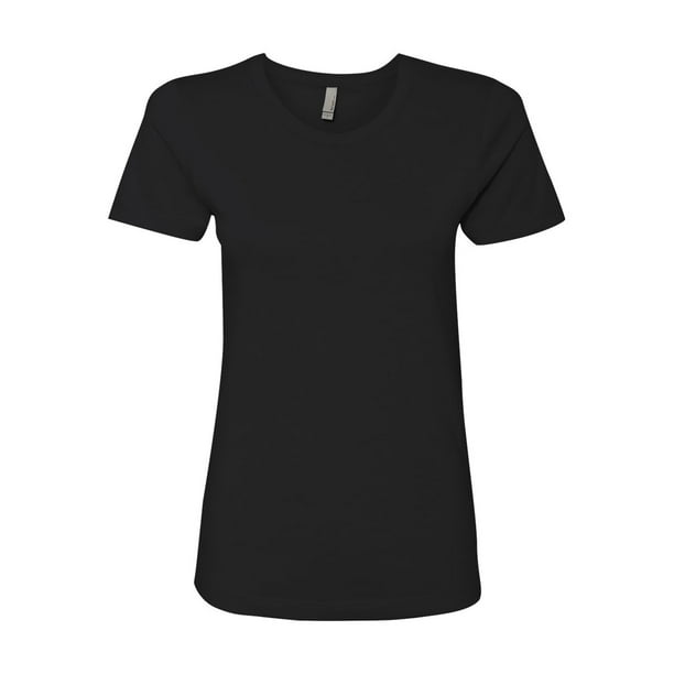 hver for sig snap mareridt Next Level - Plain T Shirt for Women - Short Sleeve Women Shirts - Womens  Black Shirt - Value Basic Daily Plain - Walmart.com