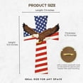 thumbnail image 2 of American Flag with American Bald Eagle Patriotic Wall Cross Spiritual Wall Art Religious Gift Wall Hanging Decoration, 2 of 7