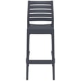 thumbnail image 5 of Luxury Commercial Living 42.5" Gray Solid Refined Patio Bar Stool, 5 of 8