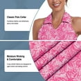 thumbnail image 3 of Women’s Sleeveless Tennis Dress with Built-in Shorts and Pockets V Neck Polo Racerback Golf Workout Dress Athletic Skirt, 3 of 6