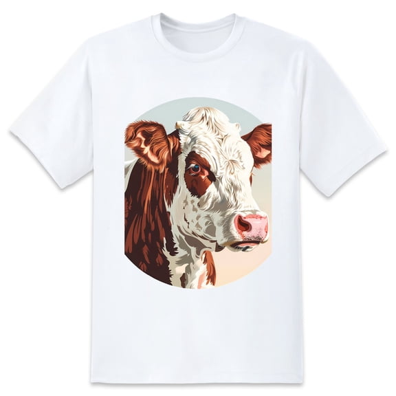 Men's Graphic TeeCow (31) Letter Print T-Shirts Round Neck Short Sleeves Sizes XS-5XL Summer Daily Casual Tops