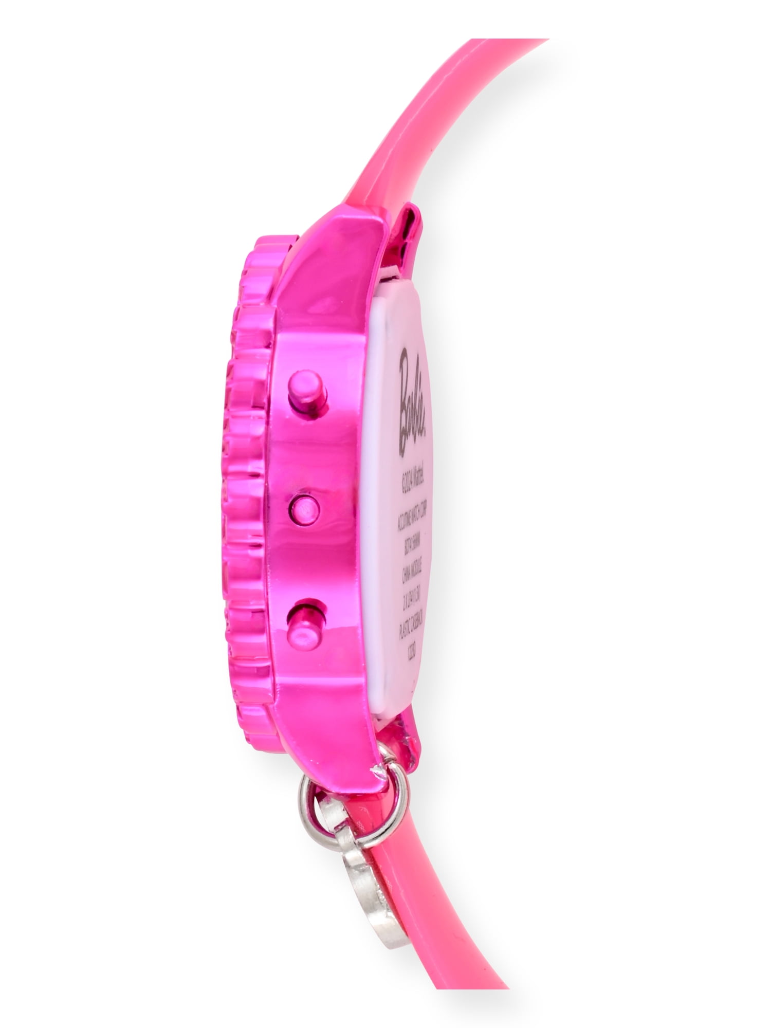 Barbie Kids Flashing Lights LCD Watch with Printed Strap and Heart