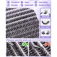 thumbnail image 4 of Flaunt Lash Clusters Wispy Eyelash Clusters 8-16mm Thin Band Cluster Eyelash Extensions DIY Salon Individual Lashes 168pcs Natural Volume Lash Extensions, 4 of 10