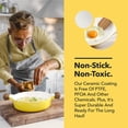 thumbnail image 2 of Vremi 8 Piece Ceramic Nonstick Cookware Set - Induction Stovetop Compatible DIshwasher Safe Non Stick Pots with Lids and Frying Pans - Dutch Oven Pot Fry Pan Sets for Serving - PTFE PFOA Free - Yellow, 2 of 2