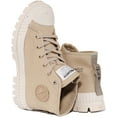 thumbnail image 4 of Palladium Pallashock Mid Men's Lace Up Vegan Canvas Ankle Boot In Beige Size 10, 4 of 6