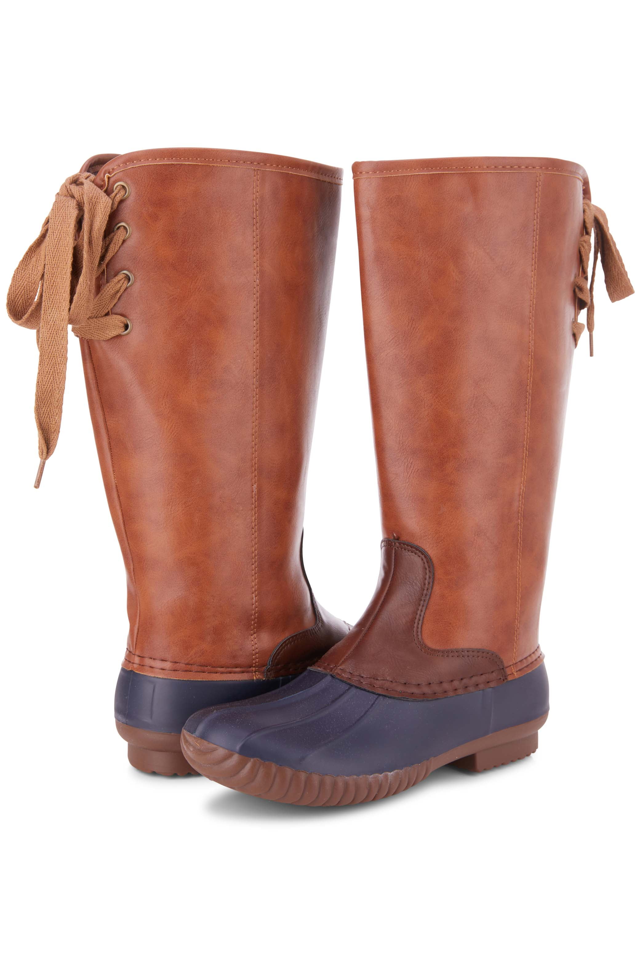 duck boots knee high