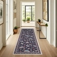 thumbnail image 1 of GlowSol  2x6 Charming Botanical Butterfly & Insect Washable Area Rug, Non-Slip Low-Pile Stain Resistant Floor Carpet for Living Room Bedroom Nursery Home Decor, Black, 1 of 9