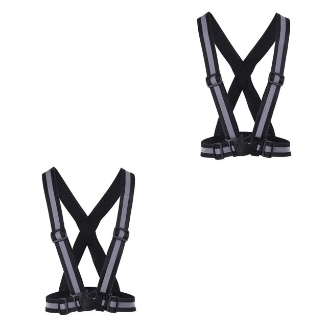 Advancent 1 Uds chaleco Reflector ropa de seguridad para bicicleta equipo de ciclismo al aire libre arnés elástico chaqueta de bicicleta para montar de Type2 NO2 Advancent CBP107744