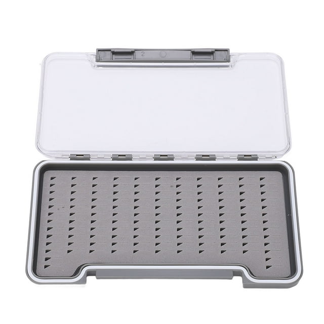 Fly Fishing Box, Water Proof Lightweight Transparent ABS Shell Fishing Tackle Hooks Box, for Fishing Gear Enthusiasts