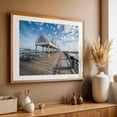 thumbnail image 3 of Pier at Waterfront Park, Charleston - Charleston South Carolina Photography Boardwalk Seaside Coastal Water Architecture Maritime Oak Framed Wall Art Print 12 x 18 inches, 3 of 6