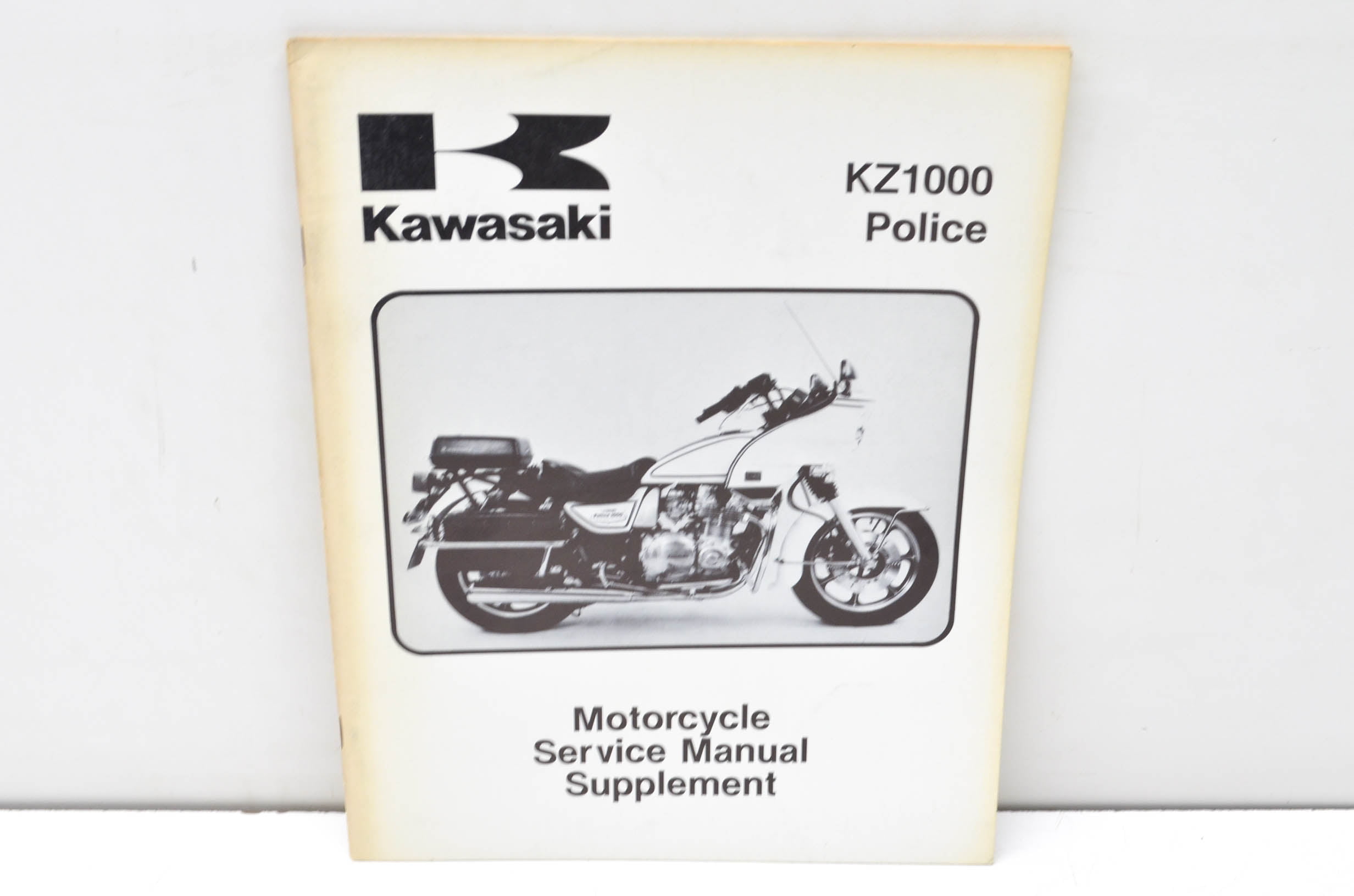 Kawasaki OEM 1982 KZ1000-P1 Police Service Manual Supplement 99963-0049-01 