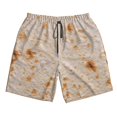 thumbnail image 3 of Uemuo Tortilla Pattern Men's Swim Trunks Hawaiian Beach Bathing Suit Swimsuits Beach Quick-Dry Shorts with Pockets-Large, 3 of 9