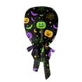 thumbnail image 6 of Women Scrub Caps Ghost Galaxy Print Adjustable Halloween Surgical Caps Working Hat Nurse Costume Accessory Favor, 6 of 6