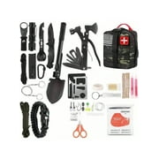 Survival Kit And First Aid Kit, 142Pcs Professional Survival Gear And Equipment With Molle Pouch, For Men Dad Husband Who Likes Camping Outdoor Adventure