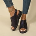 thumbnail image 6 of NOKIO Women's Nonslip Shoes Ladies Casual Paste Slope Bottom Roman Shoes Summer Fashion Ladies Wedges Sandals, 6 of 8