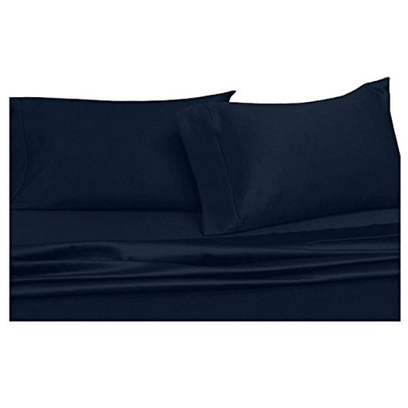 Royal Hotel Draps pour Lit à Eau 4 Pcs en Satin de Coton Peigné, 550 Fils, Poches Profondes