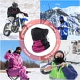 thumbnail image 3 of Sponeed 2 Pack Balaclavas Neck Gaiter Half Face Cover Ski Mask for Men Women Light Gray Rose Red, 3 of 6