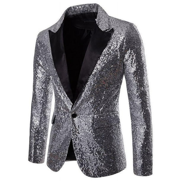 Traje de lentejuelas doradas de alto rendimiento, traje de talla grande, traje de presentador de discoteca para hombre, abrigo de estudio MC
