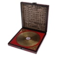 thumbnail image 3 of Brújula Feng Shui Hugo Luo Pan Geomántica Coleccionable Dorado, 3 of 8