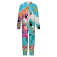thumbnail image 4 of Super Kitties Hooded Union Suit Pajama Soft Comfy PJs Sleepwear, 4 of 7