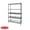 Black, variant on Rubbermaid 5-Tier Deluxe Heavy Duty Chrome Wire Shelving Unit with Drawers & Basket, 1520lb Capacity