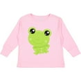 thumbnail image 3 of Inktastic Cute Frog, Little Frog, Baby Frog, Green Frog Boys or Girls Long Sleeve Toddler T-Shirt, 3 of 5