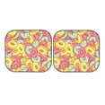 thumbnail image 7 of Qekee Pink Donut and Blue Foldable Car Sun Shade - 2-Pack, Car Windshield Sunshades, Foldable - Large, 7 of 7