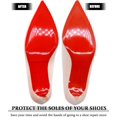 thumbnail image 3 of Red Bottom Shoe Protector Compatible with Christian Louboutin Shoes,Self-Adhesive to Protect & Restore Shoe Bottoms,Anti-Slip Replacement for High Heels (6"x4.5",Mirror Face 4Pcs), 3 of 4
