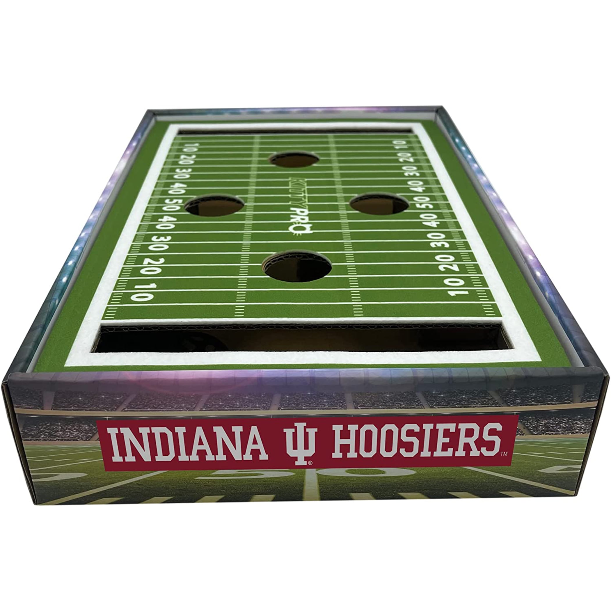 Pets First NCAA Cat Scratcher Box Football Field Designed Cat Scratcher & Lounge
