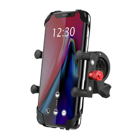 Bike Phone Mount Holder, EEEKit Universal Handlebar Cradle Road & Mountain Bicycle Handlebar Phone Holder Mount Cycling Accessories for iPhone 11 XS X 8 7 6 Plus, Galaxy S10 S9 S8 S7 S6 and