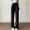 Black, variant on Plus Size Pants for Women Work Casual New Women's Casual Loose Full Length Pants High Waist Button Wide Leg Trousers Dress Business Work Pant Black L