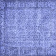 thumbnail image 1 of Ahgly Company Machine Washable Indoor Square Abstract Blue Contemporary Area Rugs, 6' Square, 1 of 4