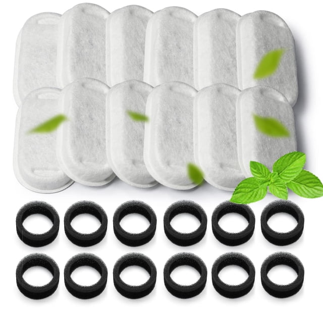 Paquete de 24 filtros para fuentes de agua Cat KANCHOU para fuente de 2 litros