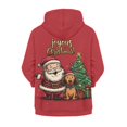 thumbnail image 2 of chaqlin Merry Christmas Hoodies for Girls Boys Santa Claus Zip Up Hoodie Kids Long Sleeve Hooded Sweatshirts Lightweight Loose Sports Jackets with Pocket, 2 of 7