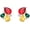 colorful-red yellow green, variant on Rhinestone Stud Earrings Small Fancy Crystal Cluster Earrings for Women Brides Dainty Marquise Stud Earrings for Wedding Party Prom Jewelry Gift[e4588]