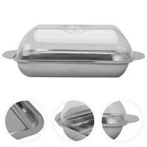 LABSERRON Coffin Butter Dish with Food Grade Stainless Steel for Bread and Desserts 1Pcs