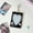 Black, variant on Acrylic Bow Card Holder Gift for Girl 3-inch Photo Mini Card Organiser Keyring Card Holder Keychain Card Case