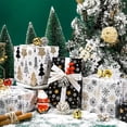 thumbnail image 4 of HOMERAL Christmas Wrapping Paper Roll Set- 17 X 120 in Per Roll(42.5 sq.ft.ttl.) White Christmas Tree, Snowflake, Black Star, 4 of 7