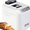White, variant on Kitchen in the box 2lb Bread Machine with Auto Fruit Nut Dispenser, 12 Presets Bread Maker Gluten-Free Setting, 13 Hour Delay Timer, Black