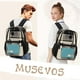 thumbnail image 2 of Mochila MUSEVOS de PVC transparente, resistente y transparente, negra, 2 of 9