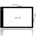 thumbnail image 2 of LELINTA A4 LED Light Box 9x12 Inch Light Pad Light Box Board for Tracing 4mm Ultra-Thin USB Power Light Table for Art Tattoo Drawing Copy Tracing Pad Display, 2 of 7