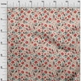 thumbnail image 3 of oneOone Georgette Viscose Red Fabric Floral Sewing Material Print Fabric By The Yard 42 Inch Wide, 3 of 5