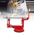 thumbnail image 4 of Pelador de frutas de metal multifuncional 3 en 1 con manivela, herramientas de cocina, 4 of 11