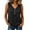 Black#4065nn, variant on Women's V Neck Women Sleeveless Shirt 3 Buttons Henley Curved Hem Women Tank Tops Lightweight Summer Beach Vest