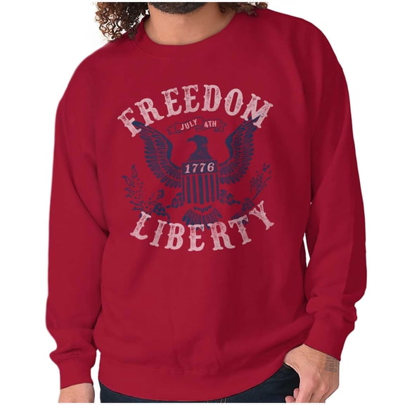 American Freedom Liberty 1776 Patriot Sweatshirt for Men or Women Brisco Brands S